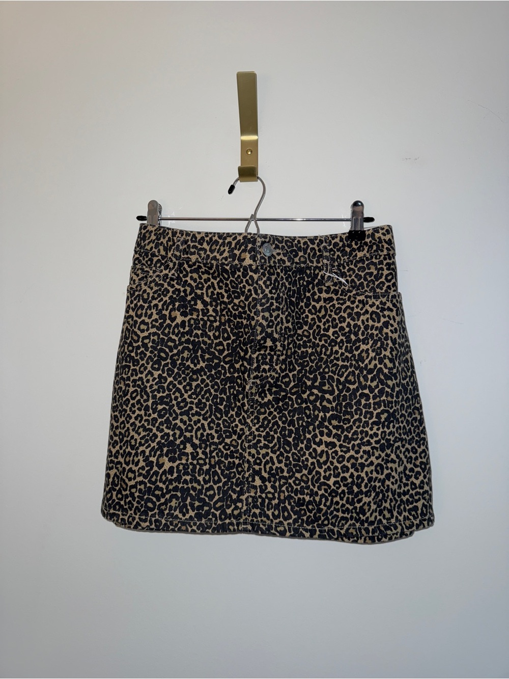 BNWT Mango Leopard Print Mini Skirt XL